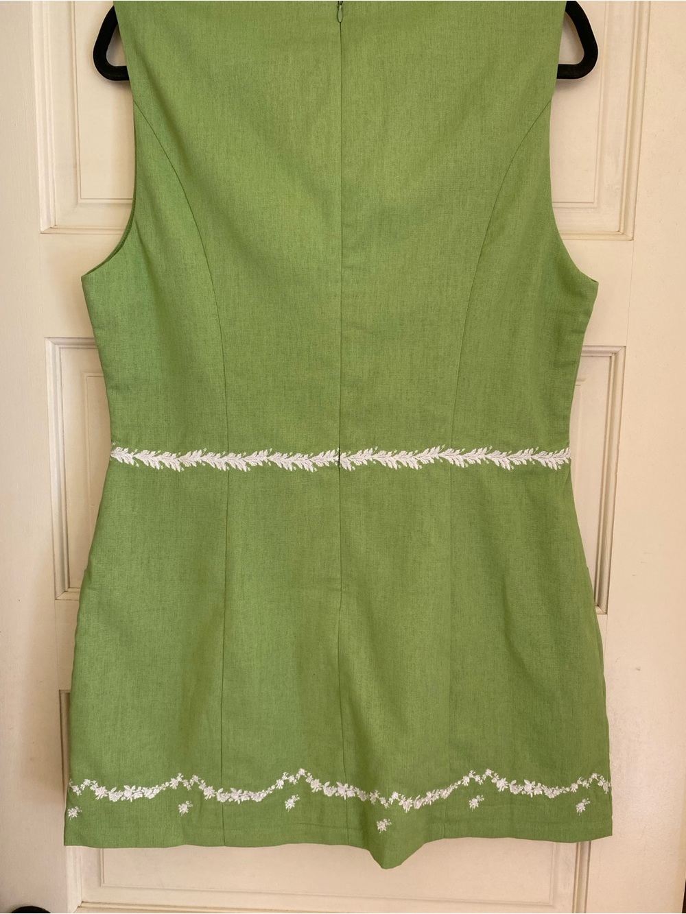 NWT Yellow the Label Charlotte 100% Linen Dress with Floral Embroidery Size XL - Picture 12 of 13